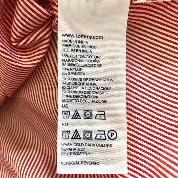 SOLD | Tommy Hilfiger | Striped Button Down Blouse - Picture 7 of 8